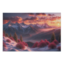 Herrlicher Sonnenaufgang in den Bergen