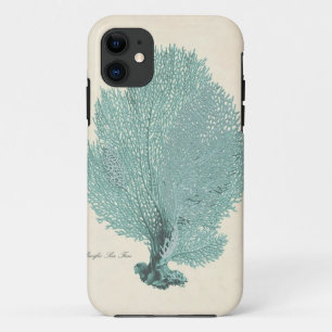 Herrlicher Türkis-/Aqua-Pazifik-Seefächer iPhone 11 Hülle