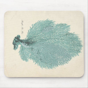 Herrlicher Türkis-/Aqua-Pazifik-Seefächer Mousepad