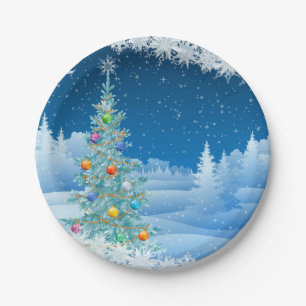 Herrlicher Weihnachtspapier-Teller Pappteller