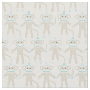 Herrliches Baby-Socken-Affe-Muster Stoff