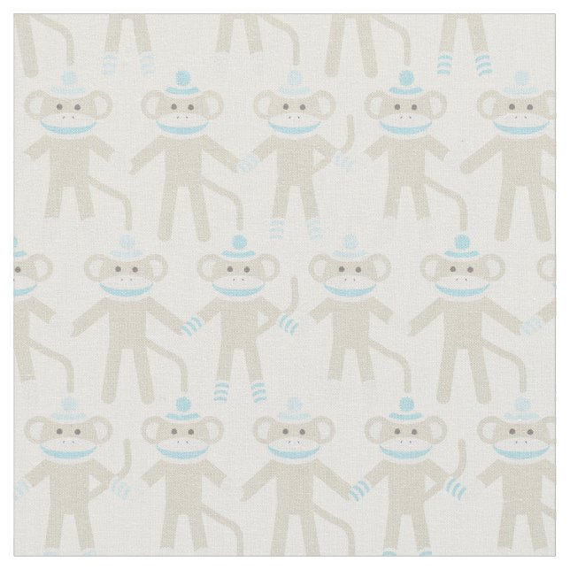 Herrliches Baby-Socken-Affe-Muster Stoff (Nahaufnahme)