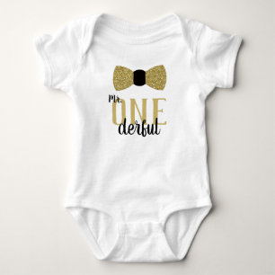 Herrliches Geburtstags-Shirt 'Mr ONEderful' in Sch Baby Strampler