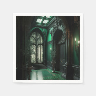 Herrliches gotisches Innendesign. Serviette