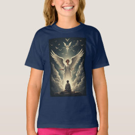 Herrliches Himmlisches Engel Mädchen T-Shirt