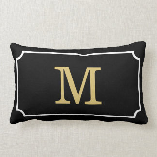 Herrliches Monogramm Geom Muster-lumbales Lendenkissen