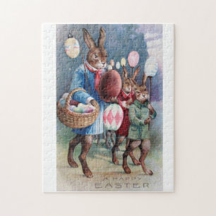 Herrliches Osterhasen-Parade-Puzzlespiel Puzzle