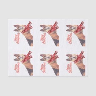 Herrliches Schäferhund-Feiertags-Seidenpapier Seidenpapier