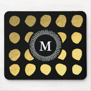 Herrliches schwarzes Gold Mousepad für Ihr Büro