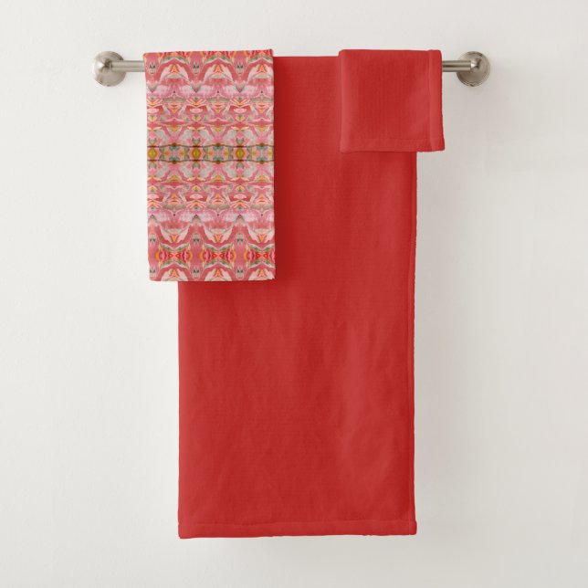 Herrliches Set in Rot und Aquamarin (Insitu)