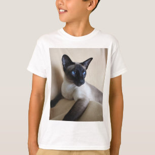 Herrliches siamesische Katzen-Gesicht T-Shirt