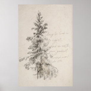 Herrlichkeit an Gott in höchstem Poster