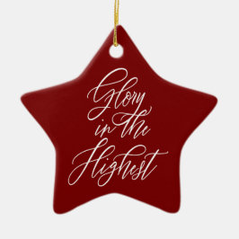 Herrlichkeit in der höchsten religiösen Weihnachts Keramik Ornament