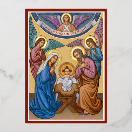 Herrlichkeit zu Gott Folien Feiertagskarte