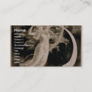 Herrmann, "Mädchen des Mondes" Vintages Theater Visitenkarte