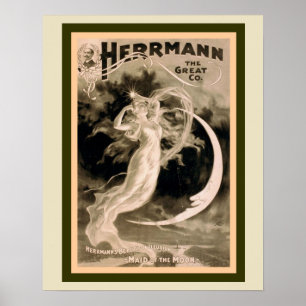 Herrmann the Great Magician Vintage Poster 16 x 20