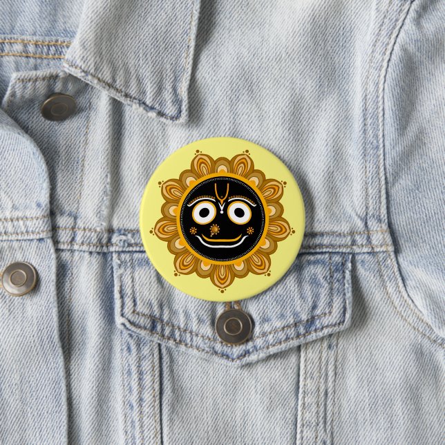 Herrn Jagannath Hingabe - Hare Krishna Button (Beispiel)