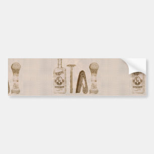 Herrrasieren Autoaufkleber