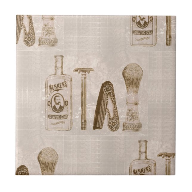 Herrrasieren Fliese (Vorderseite)