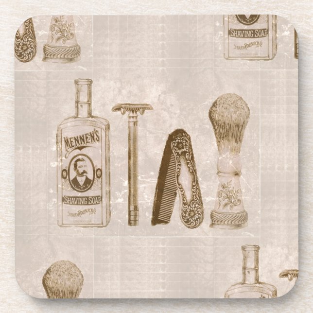 Herrrasieren Getränkeuntersetzer (Vorderseite)