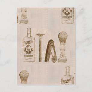 Herrrasieren Postkarte