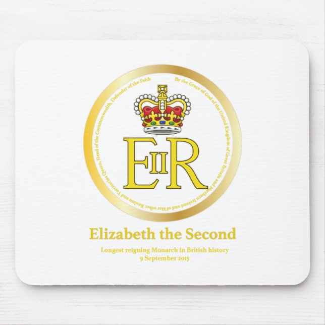 Herrschaft der Königin-Elizabeth II Mousepad (Vorne)