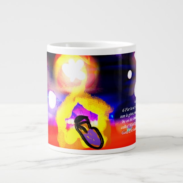Herrschaft Jesus Jumbo-Tasse (Vorderseite)