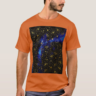 Herrscher der Zeit Alphabet blau Grafik T-Shirt