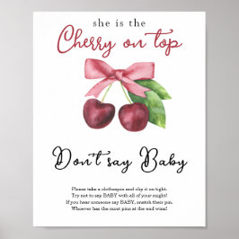 Herry-Bugbaby-Dusche Sag nicht Baby Poster