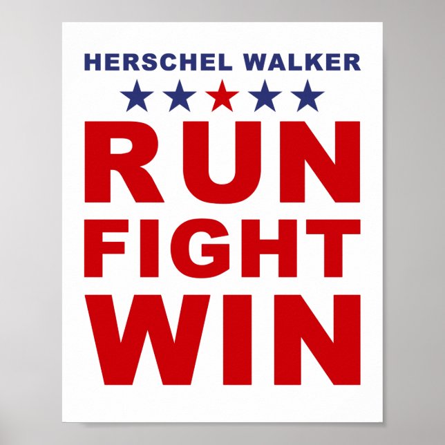 Herschel Walker: Georgia Senat USA Poster (Vorne)