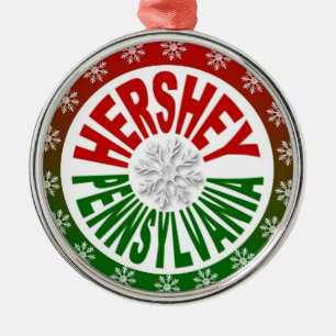 Hershey Pennsylvania Feiertagsverzierung Ornament Aus Metall