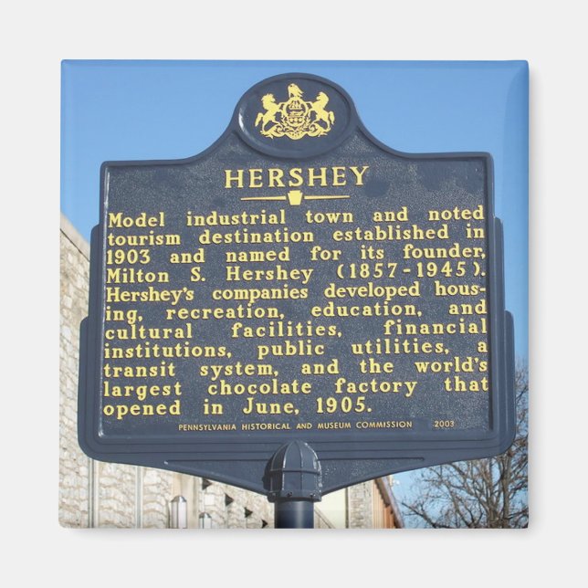 Hershey Pennsylvania Travel Foto Souvenir Magnete (Vorne)
