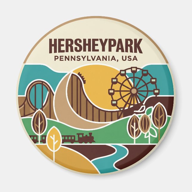 Hersheypark USA Magnet (Vorne)