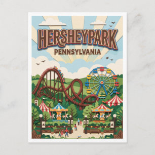 Hersheypark USA Postkarte