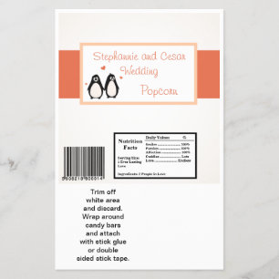 Hershey's große Bar-Verpackung Pinguin Liebe/Herze Flyer