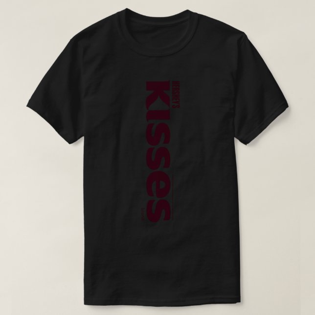 Hershey's Kisses zentriertes Text-Logo Design Long T-Shirt (Design vorne)