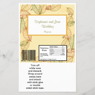 Hershey's Large Bar Wrapper Herbstlaube Flyer