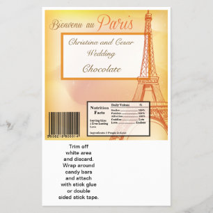 Hershey's Large Bar Wrapper Paris Peach Flyer