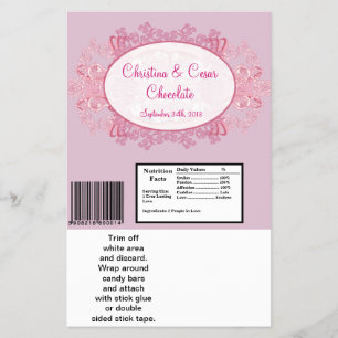 Hershey's Large Bar Wrapper Pink/Lila Chinese Sc Flyer