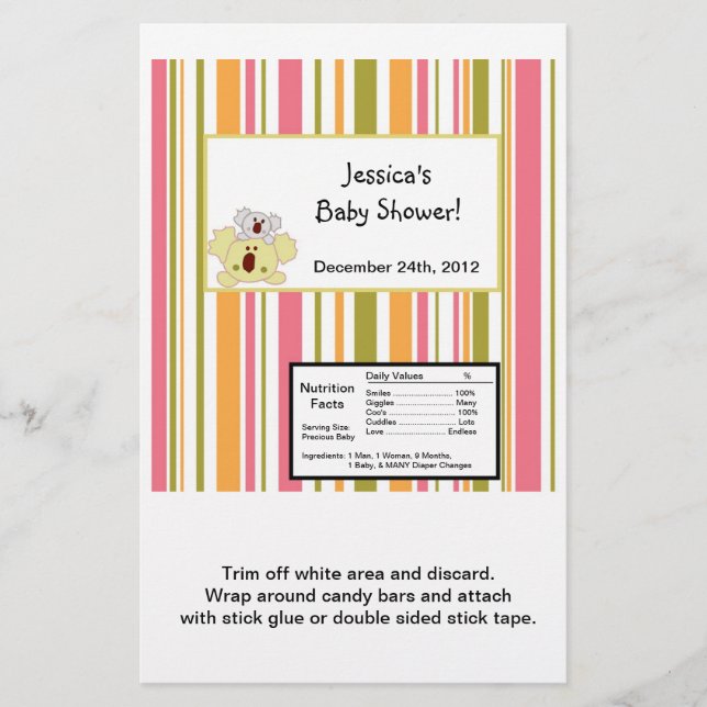 Hershey's Large Bar Wrapper Tropical Punch Flyer (Vorne)