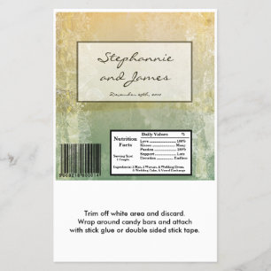 Hershey's Large Bar Wrapper Vintage Blumenantik Flyer