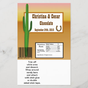 Hershey's Large Bar Wrapper Wagon Wheel/Horse Shoe Flyer