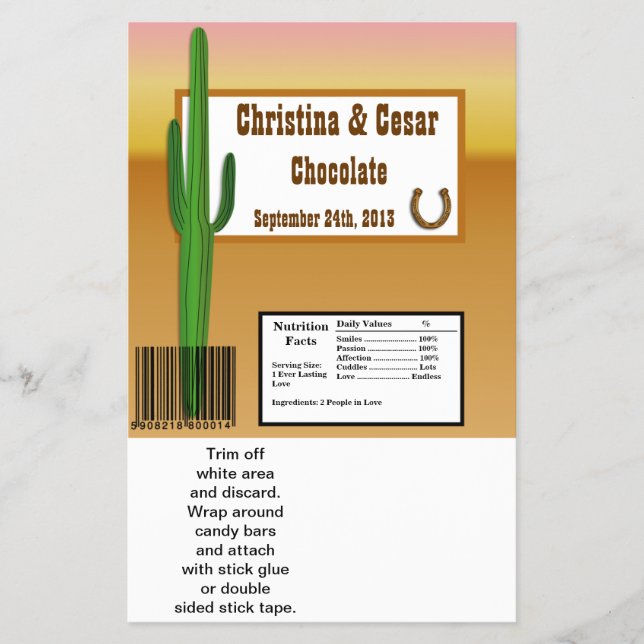 Hershey's Large Bar Wrapper Wagon Wheel/Horse Shoe Flyer (Vorne)