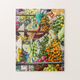 Hersteller auf dem Gemüsemarkt Puzzle