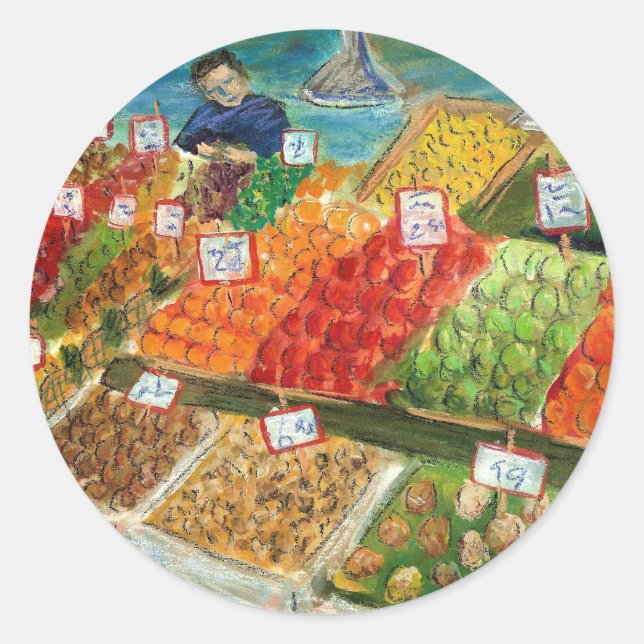 Hersteller-Aufkleber (Pike Place Market Seattle) Runder Aufkleber (Vorderseite)