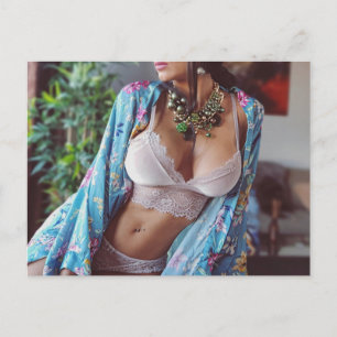 ㋡ ㋛ Hersteller ! Lingerie Model Foto Postcard ㋡ He Postkarte