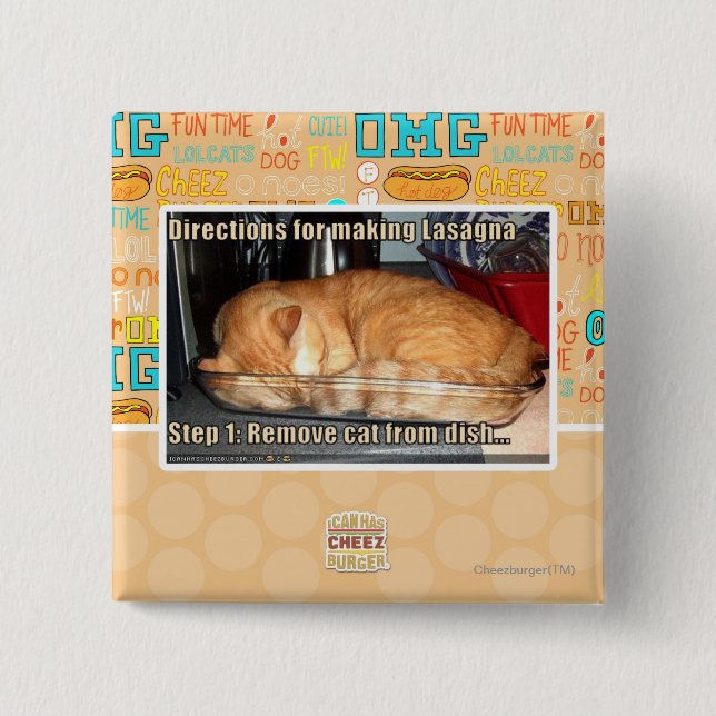 Herstellung der Lasagne Button (Vorderseite)