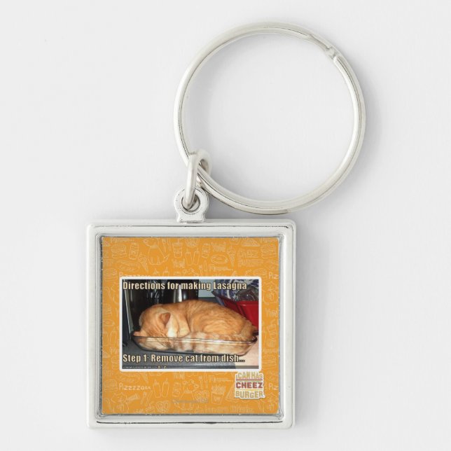 Herstellung der Lasagne Schlüsselanhänger (Vorne)