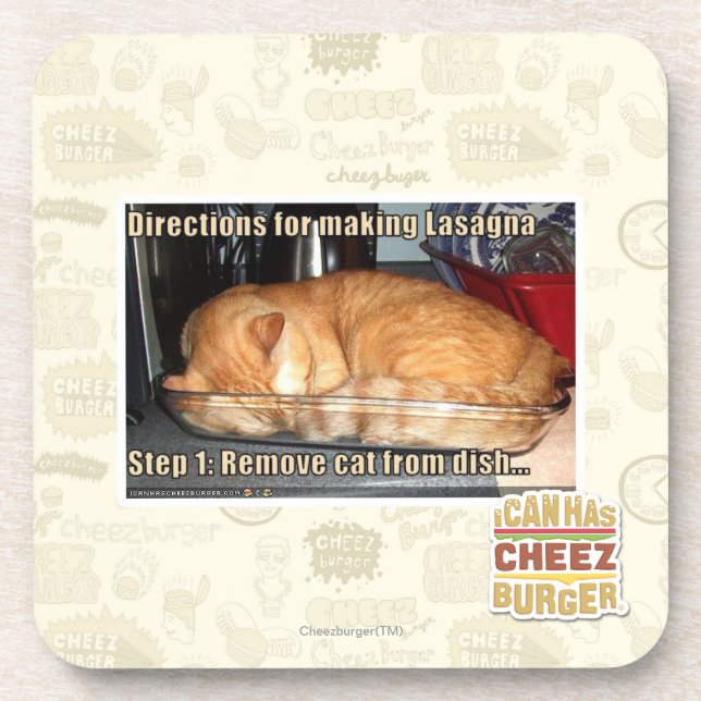 Herstellung der Lasagne Untersetzer (Vorderseite)