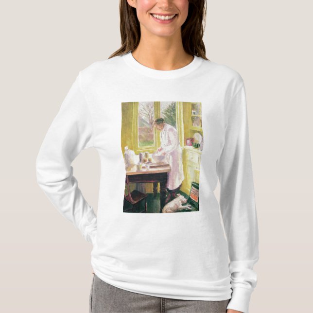Herstellung des Apfelkuchens T-Shirt (Vorderseite)